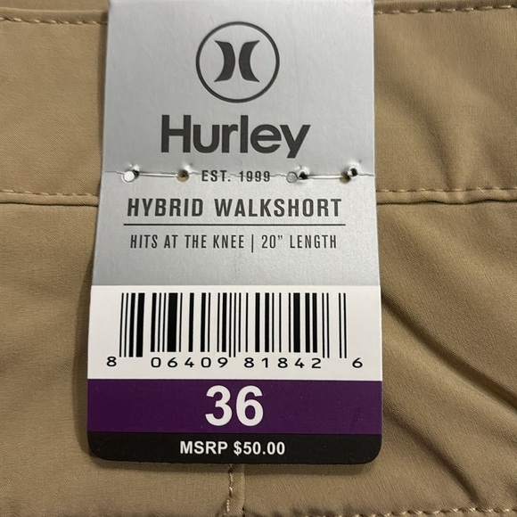 Hurley Hybrid Walkshort, Size 36, NWT - Picture 10 of 10